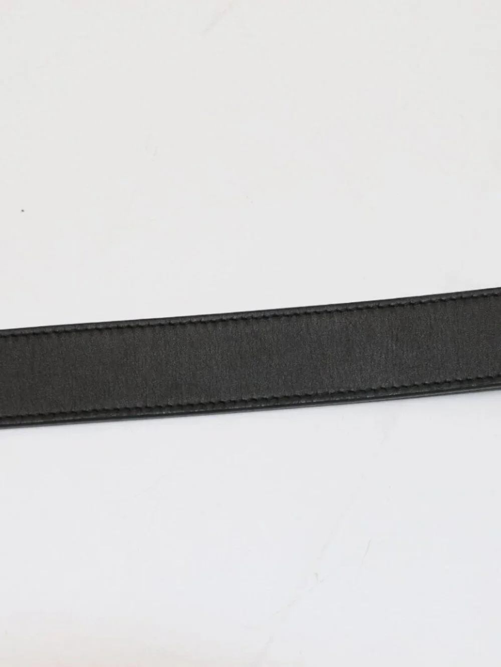 Gucci Zumi Women's Black Leather Belt w/Gold GG Buckle 550122 Size 85-34